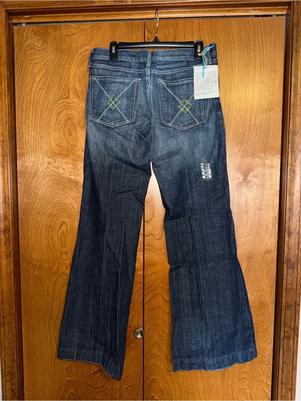 7 For All Mankind Dark Wash Trouser Jean